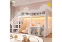 Flieks Hochbett mit Schrank und Stauraumtreppe Bild 2