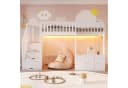 Flieks Hochbett mit Schrank und Stauraumtreppe Bild 3