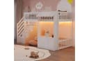 Flieks Hochbett mit Schrank und Stauraumtreppe Bild 4