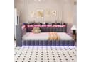 Flieks Daybett Polsterbett grau mit Stauraum und LED Bild 3