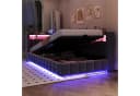 Flieks Daybett Polsterbett grau mit Stauraum und LED Bild 4