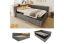 Flieks Daybett Polsterbett 140x200 grau mit LED-Leiste Bild 2