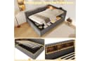 Flieks Daybett Polsterbett 140x200 grau mit LED-Leiste Bild 5