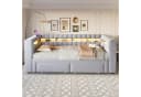 Flieks Daybett grau mit Ausziehbett, LED & USB Bild 3