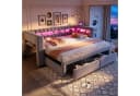 Flieks Daybett grau mit Ausziehbett, LED & USB Bild 4