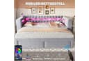 Flieks Daybett grau mit Ausziehbett, LED & USB Bild 5