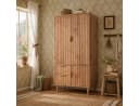 Flieks Kleiderschrank Garderobenschrank 3 Türen 2 Schubladen Bild 2