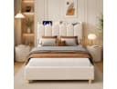 Flieks Polsterbett Kinderbett 90x200cm Beige Samt Bild 1
