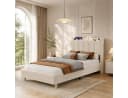 Flieks Polsterbett Kinderbett 90x200cm Beige Samt Bild 2