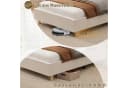 Flieks Polsterbett Kinderbett 90x200cm Beige Samt Bild 4