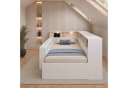 Flieks Holzbett Kinderbett 90x200cm Weiß mit Stauraum und Leselicht Bild 3