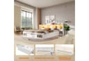 Flieks Stauraumbett 180x200 weiß mit 3 Schubladen und LED Bild 5