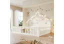 Flieks Kinderbett Hausbett Bodenbett 140x200cm mit LED-Lichterkette weiß Bild 2