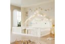 Flieks Kinderbett Hausbett Bodenbett 90x200cm weiß mit LED-Lichterkette Bild 2