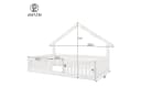 Flieks Kinderbett Hausbett Bodenbett 90x200cm weiß mit LED-Lichterkette Bild 4