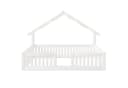 Flieks Kinderbett Hausbett Bodenbett 90x200cm weiß mit LED-Lichterkette Bild 5