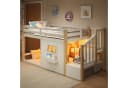 Flieks Hochbett Hausform 90x200 mit LED & Stauraumtreppe Bild 2