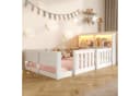 Flieks Kinderbett mit LED-Lichtleiste und Gitterdesign Bild 1