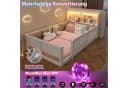 Flieks Kinderbett mit LED-Lichtleiste und Gitterdesign Bild 5