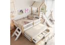 Flieks Kinderbett Massivholz mit Ausziehbett, Rutsche & Schubladen Bild 2