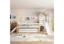Flieks Kinderbett Massivholz mit Ausziehbett, Rutsche & Schubladen Bild 3