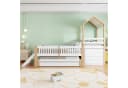 Flieks Kinderbett Massivholz Weiß mit Ausziehbett und Stauraum Bild 3