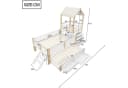 Flieks Kinderbett Massivholz Weiß mit Ausziehbett und Stauraum Bild 4