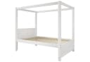 Flieks Himmelbett Weiß mit Lattenrost und Dachrahmen Bild 5