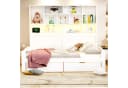 Flieks Holzbett 90x200 weiß mit Stauraum und LED Bild 3