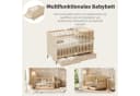 Flieks Babybett Kiefernholz 70x140cm mit Schubladen & Wickeltisch Bild 5