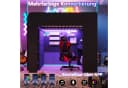 Flieks Hochbett Gamingbett 140x200 mit Schreibtisch Kleiderschrank LED Bild 4