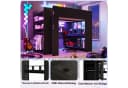 Flieks Hochbett Gamingbett 140x200 mit Schreibtisch Kleiderschrank LED Bild 5