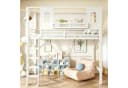 Flieks Hochbett Metall Kinderbett Hausform mit Sicherheitsleiter Bild 3