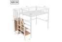 Flieks Hochbett Metall 140x200cm mit Stauraumtreppe & LED Bild 5