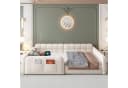 Flieks Polsterbett Daybett Beige mit Schublade und Ladeanschluss Bild 3