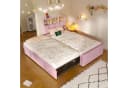 Flieks Polsterbett Daybett Rosa mit Ausziehbett und Stauraum Bild 2