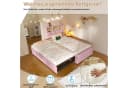 Flieks Polsterbett Daybett Rosa mit Ausziehbett und Stauraum Bild 5