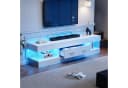 Merax Lowboard TV-Schrank mit LED-Beleuchtung und Acryl-Seitenwänden Bild 1