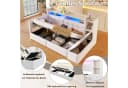 Merax Daybett mit LED, USB & Bettkasten Samt Bild 5
