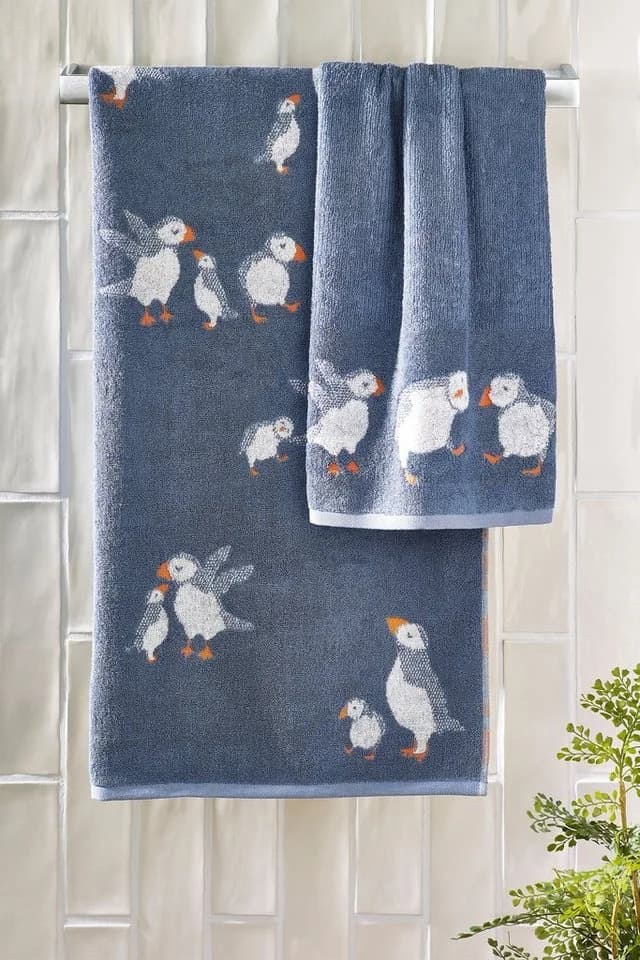Next Handtuch Papageientaucher Blau 1-Stück - Bild 3