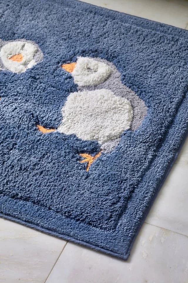 Next Badematte Papageientaucher Blau Baumwolle - Bild 3