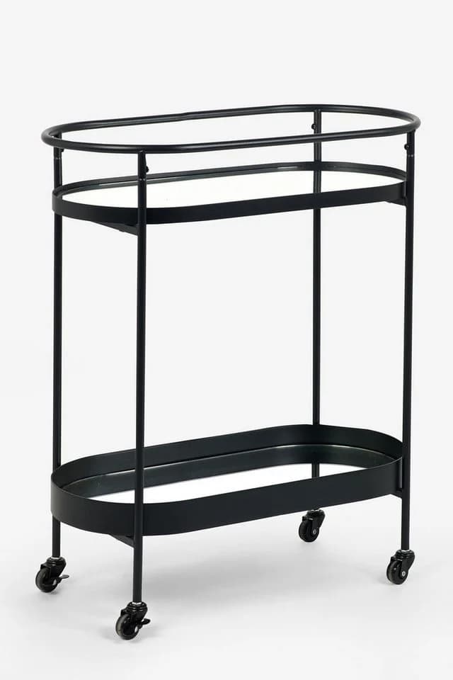 Next Servierwagen Ovaler Getränkewagen Schwarz - Bild 3