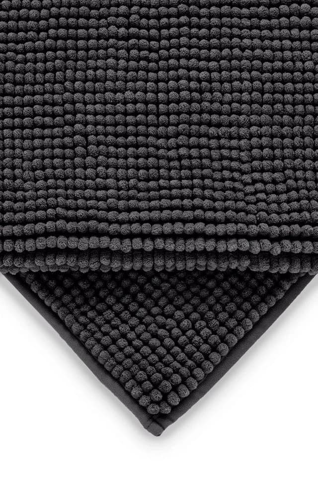 Next Badematte Matte mit Bommeln Grau 50 mm