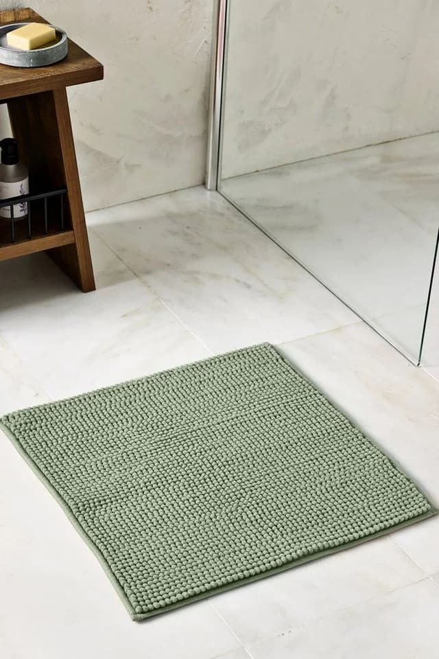 Next Badematte mit Bommeln-Dusche Grün Polyester