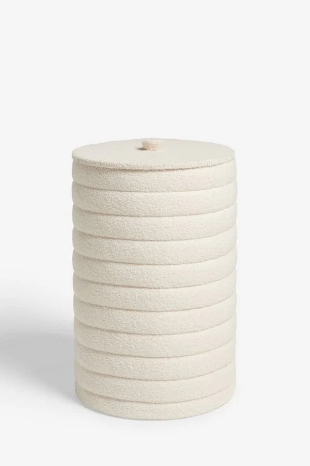Next Wäschekorb Borg Cremefarben Polyester - Bild 2