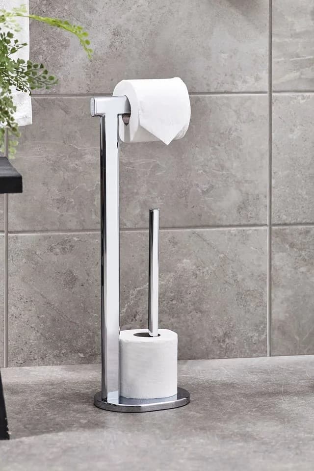 Next Toilettenpapierhalter Olso Bodenstehend Silber - Bild 3