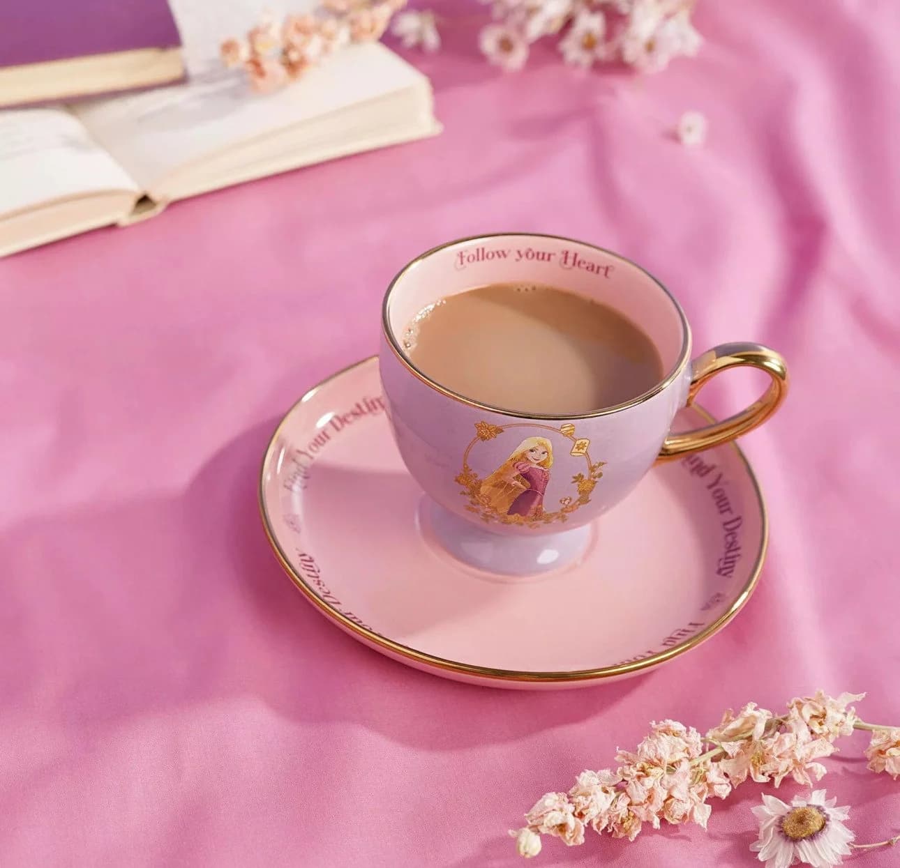 Disney Tasse Rapunzel mit Untersetzer in Geschenkbox