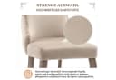 Flieks Esszimmerstuhl 6er Set Beige Samt mit Rückenlehne Bild 4