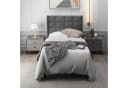 Flieks Polsterbett Einzelbett Leinen Grau 90x200cm Bild 1