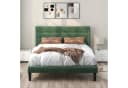 Flieks Polsterbett Doppelbett mit Lattenrost Samt 140x200cm Bild 1
